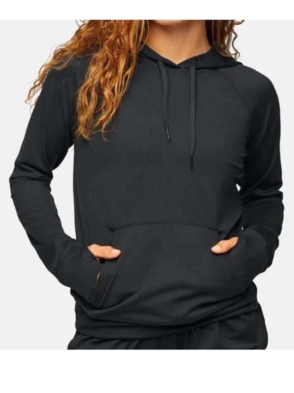 Outdoor Voices Black Cloudknit Hoodie Pullover Size Medium
